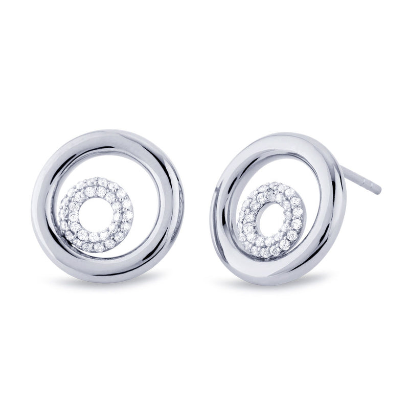 Matiné 18K Hvidguld Studs m. 62 Diamanter