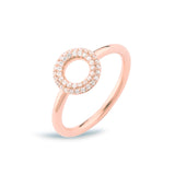 Matiné 18K Rosaguld Ring m. 42 Diamanter