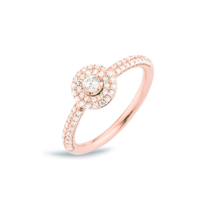 Matiné 18K Rosegold Ring w. 68 Diamonds