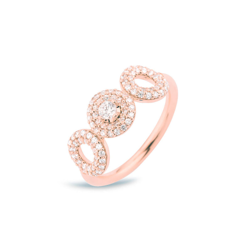 Matiné Ring aus 18 Rosegold mit 100 Diamanten