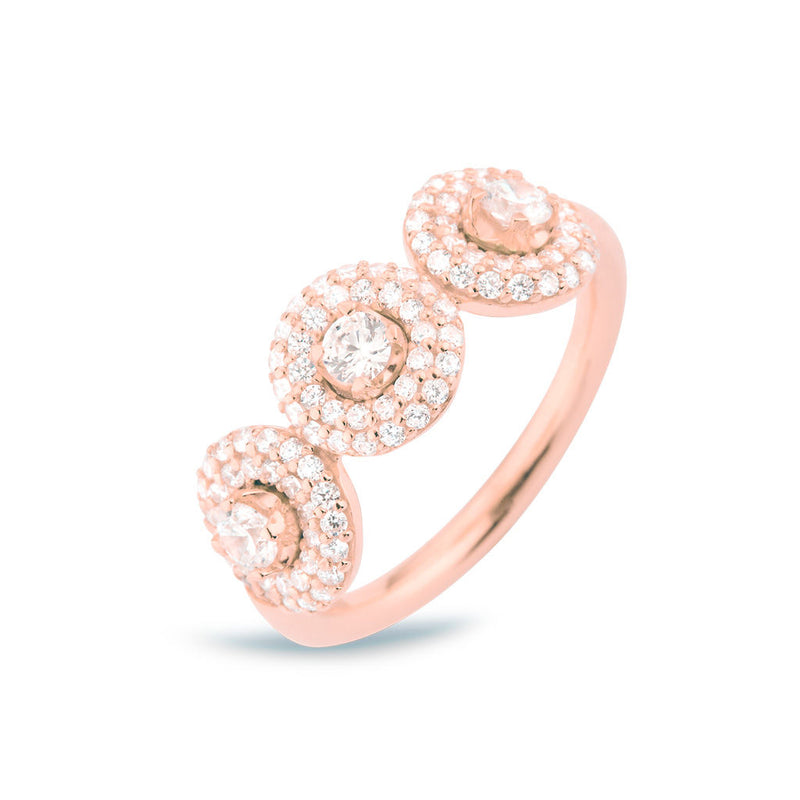 Matiné Ring aus 18 Rosegold mit 102 Diamanten