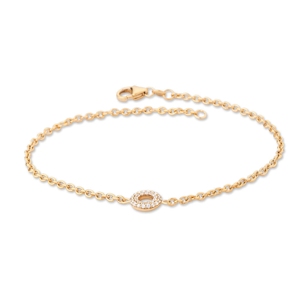 Matiné 18K Gold Bracelet w. 31 Diamonds
