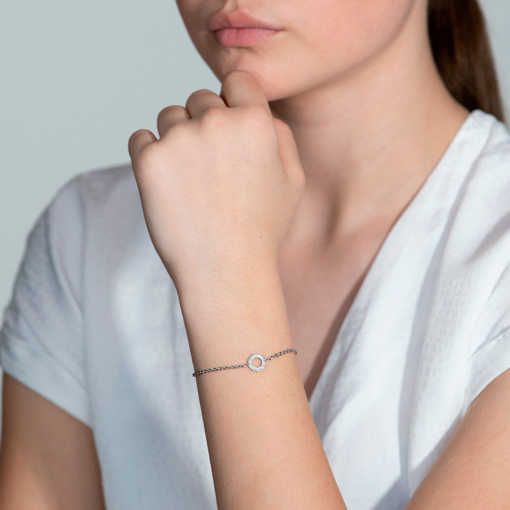 Matiné 18K Rosegold Bracelet w. 42 Diamonds