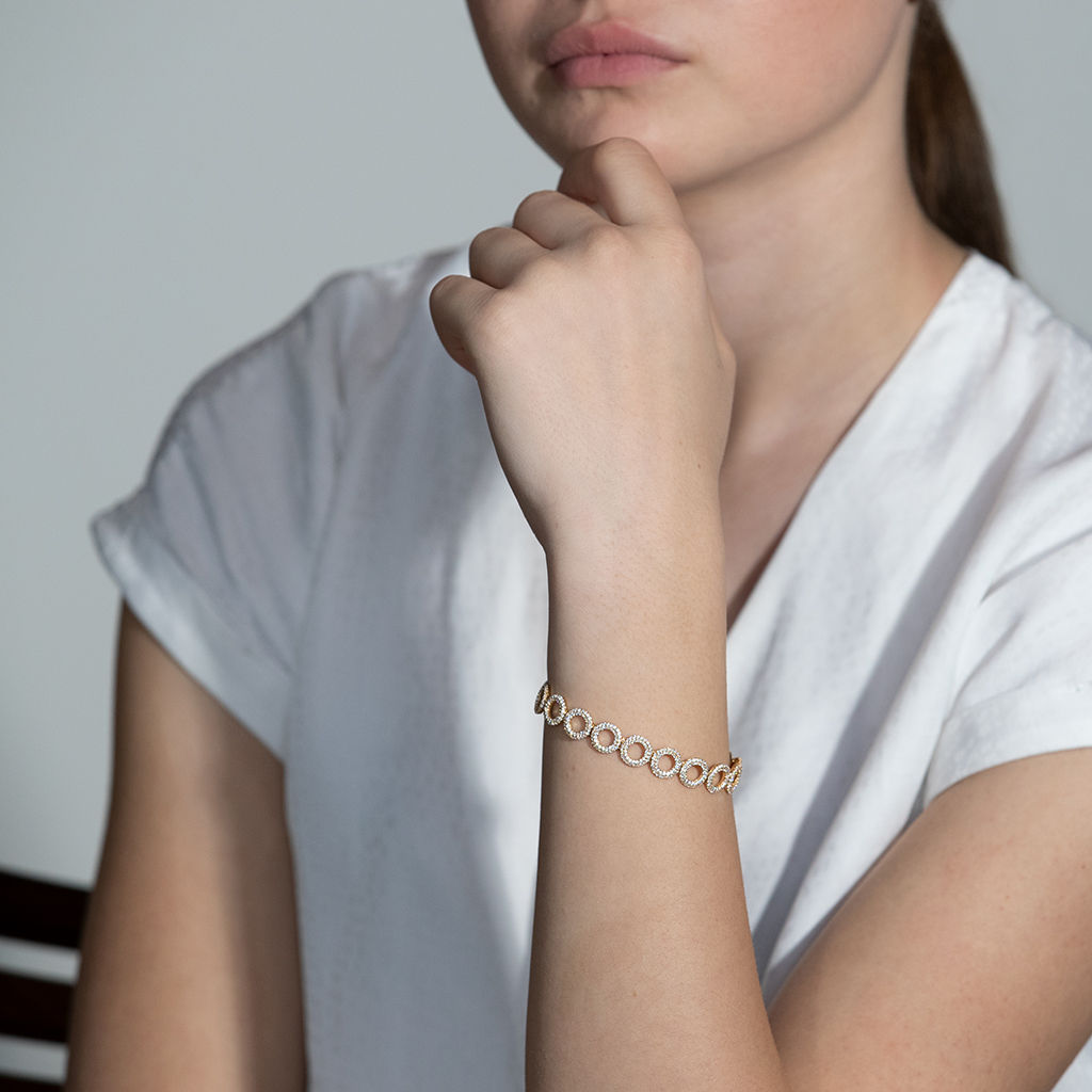 Matiné 18K Gold Bracelet w. 752 Diamonds