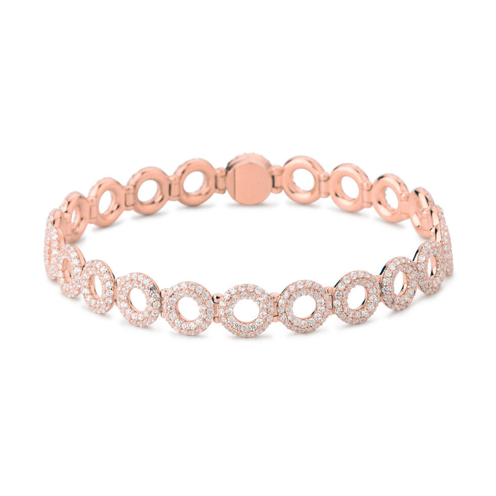 Matiné 18K Rosegold Bracelet w. 677 Diamonds