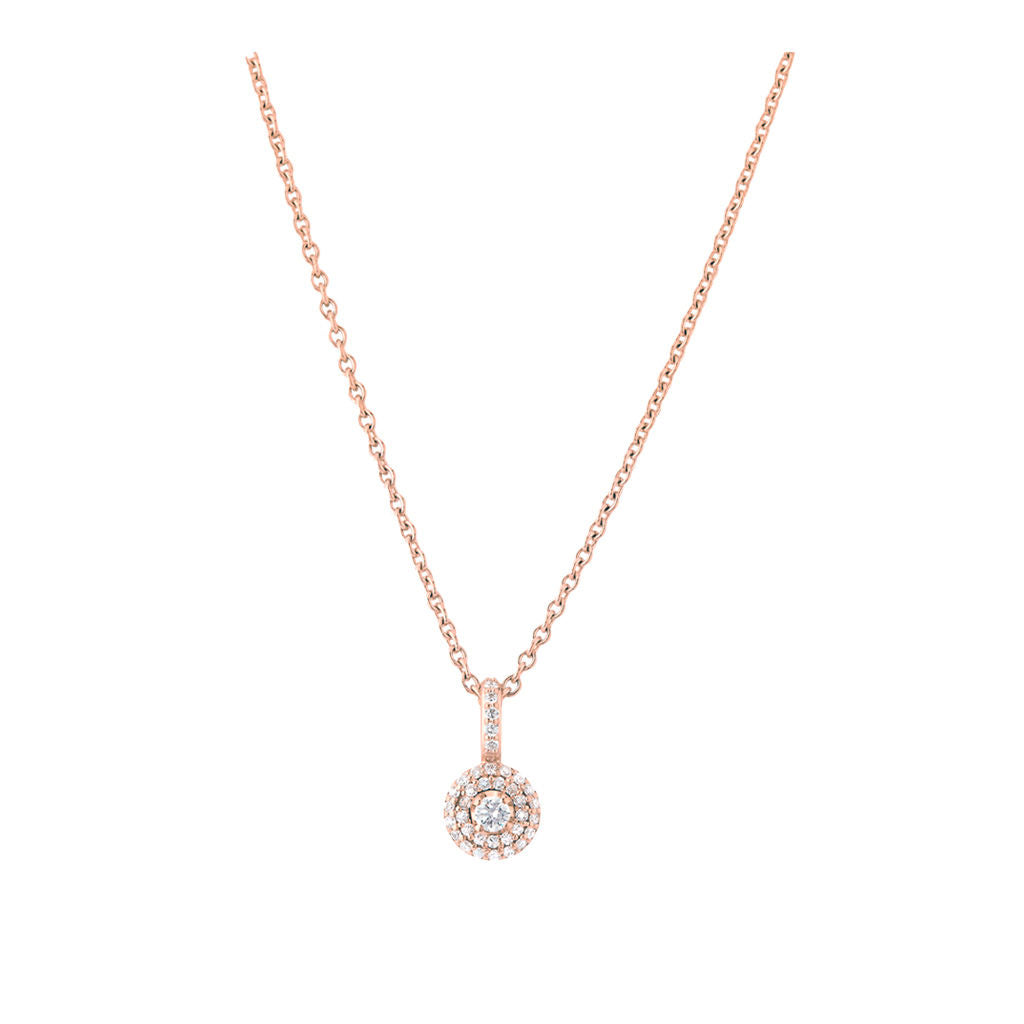 Matiné 18K Rosegold Pendant w. 37 Diamonds