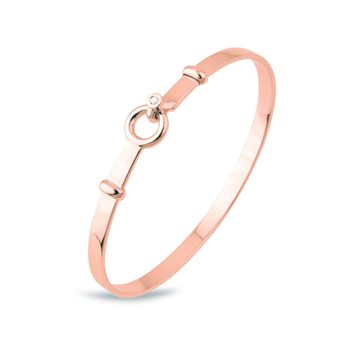 Matiné 18K Rosegold Bangle w. 1 Diamond