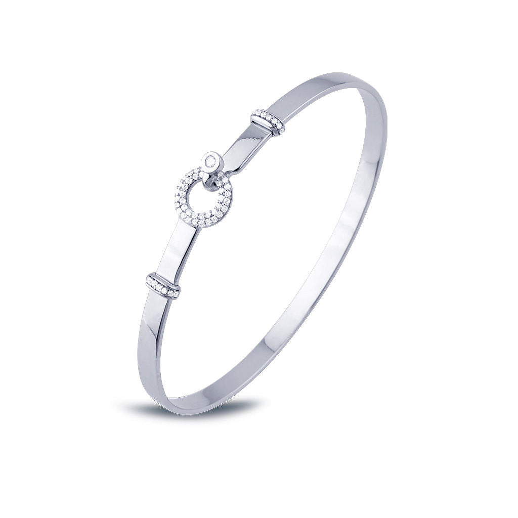 Matiné 18K Whitegold Bangle w. 59 Diamonds