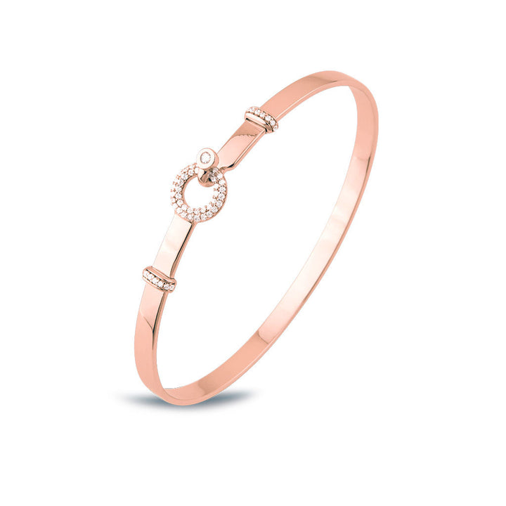 Matiné 18K Rosegold Bangle w. 59 Diamonds
