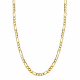 Flat Figaro Gold Plated Necklace