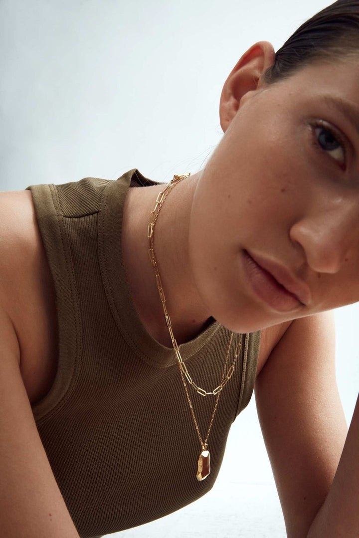 Utopian Universe Gold Plated Necklace