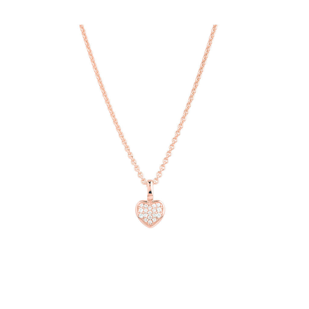 Prima Donna 18K Rosaguld Vedhæng m. 18 Diamanter