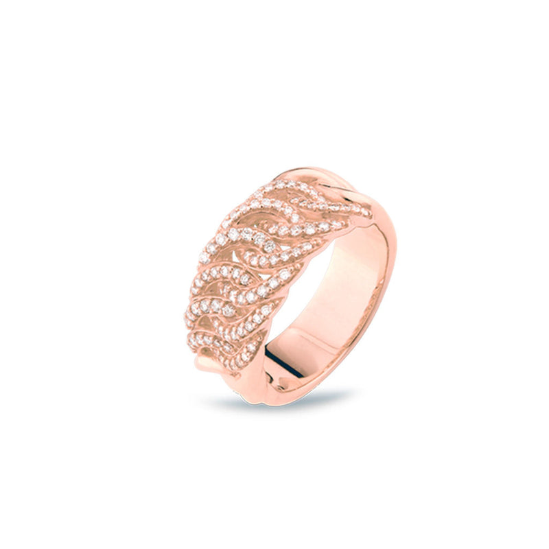 Sitana Ring aus 18 Rosegold mit 86 Diamanten