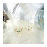 Sapphire & Diamond Ring Guld, Safirer & Diamanter