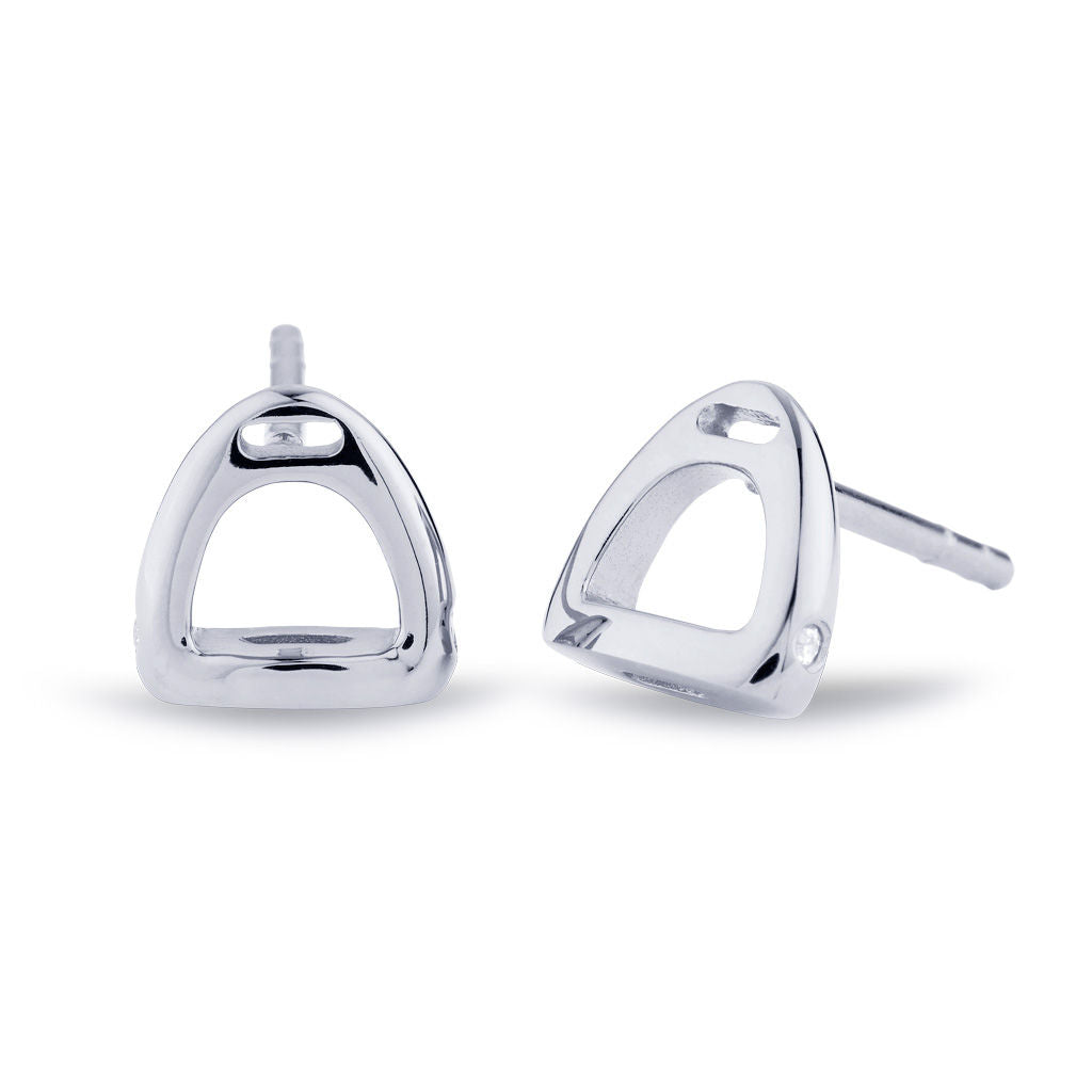 Fiontini 18K Hvidguld Studs m. 4 Diamanter