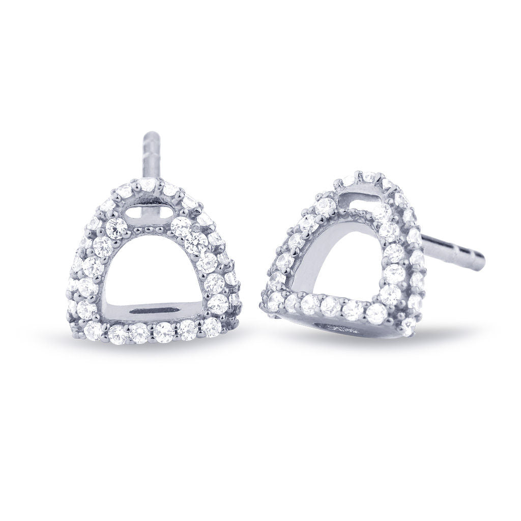 Fiontini 18K Whitegold Studs w. 66 Diamonds