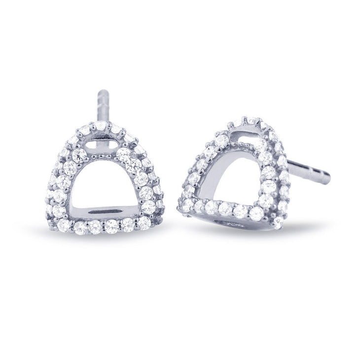 Fiontini 18K Whitegold Studs w. 66 Diamonds