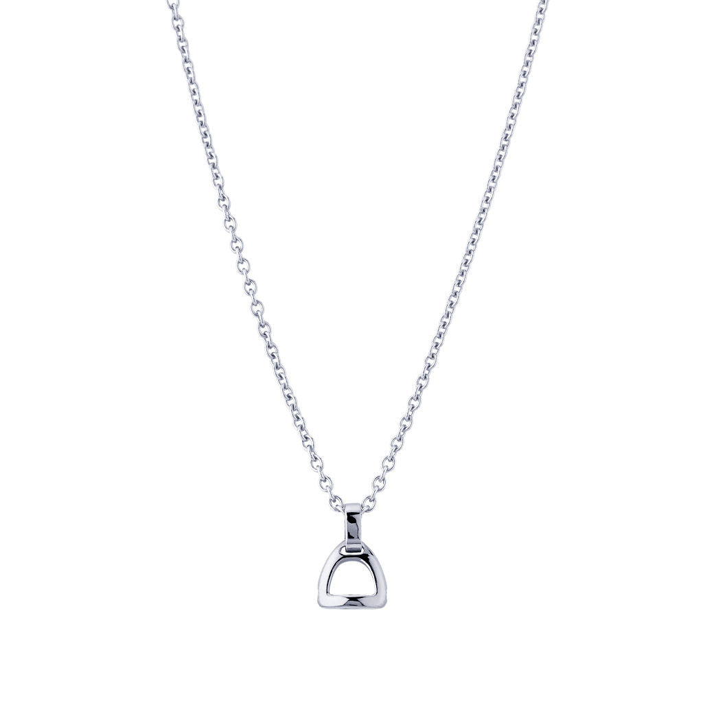 Fiontini 18K Whitegold Pendant w. 2 Diamonds