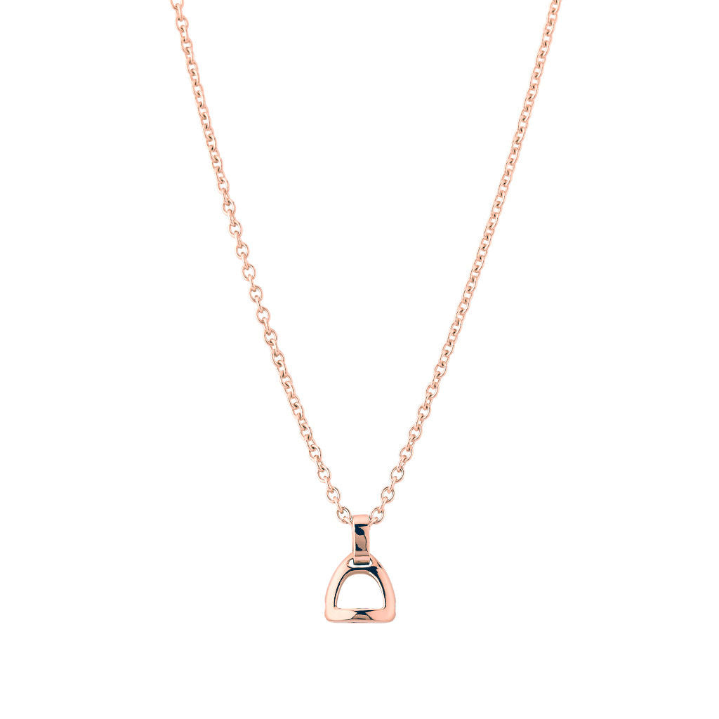 Fiontini 18K Rosegold Pendant w. 2 Diamonds