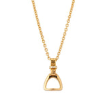 Fiontini 18K Gold Pendant w. 7 Diamonds