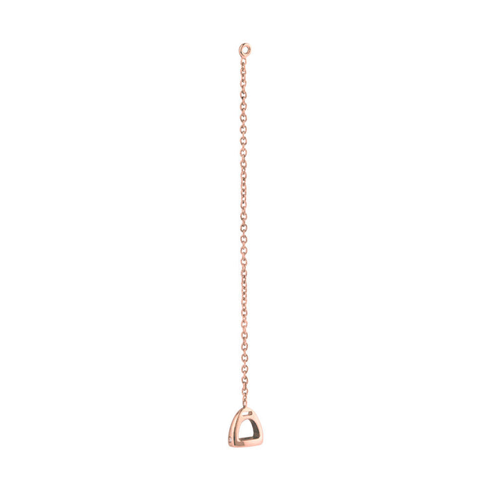 Fiontini 18K Rosegold Ear Pendant w. 2 Diamonds