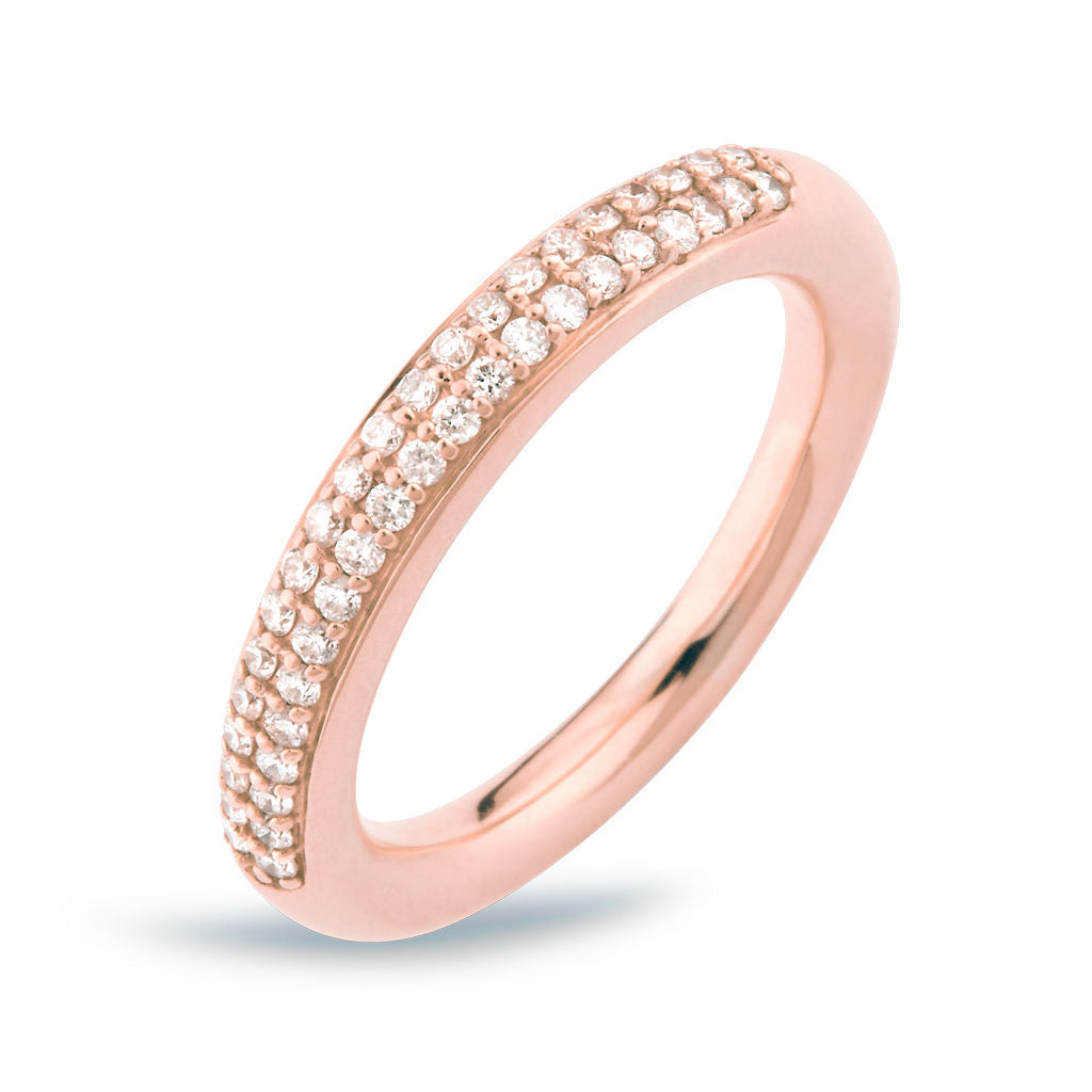 D'avie Ring aus 18 Rosegold mit 42 Diamanten