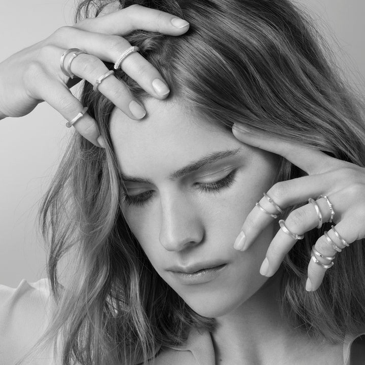 Nature I 18K Hvidguld Ring