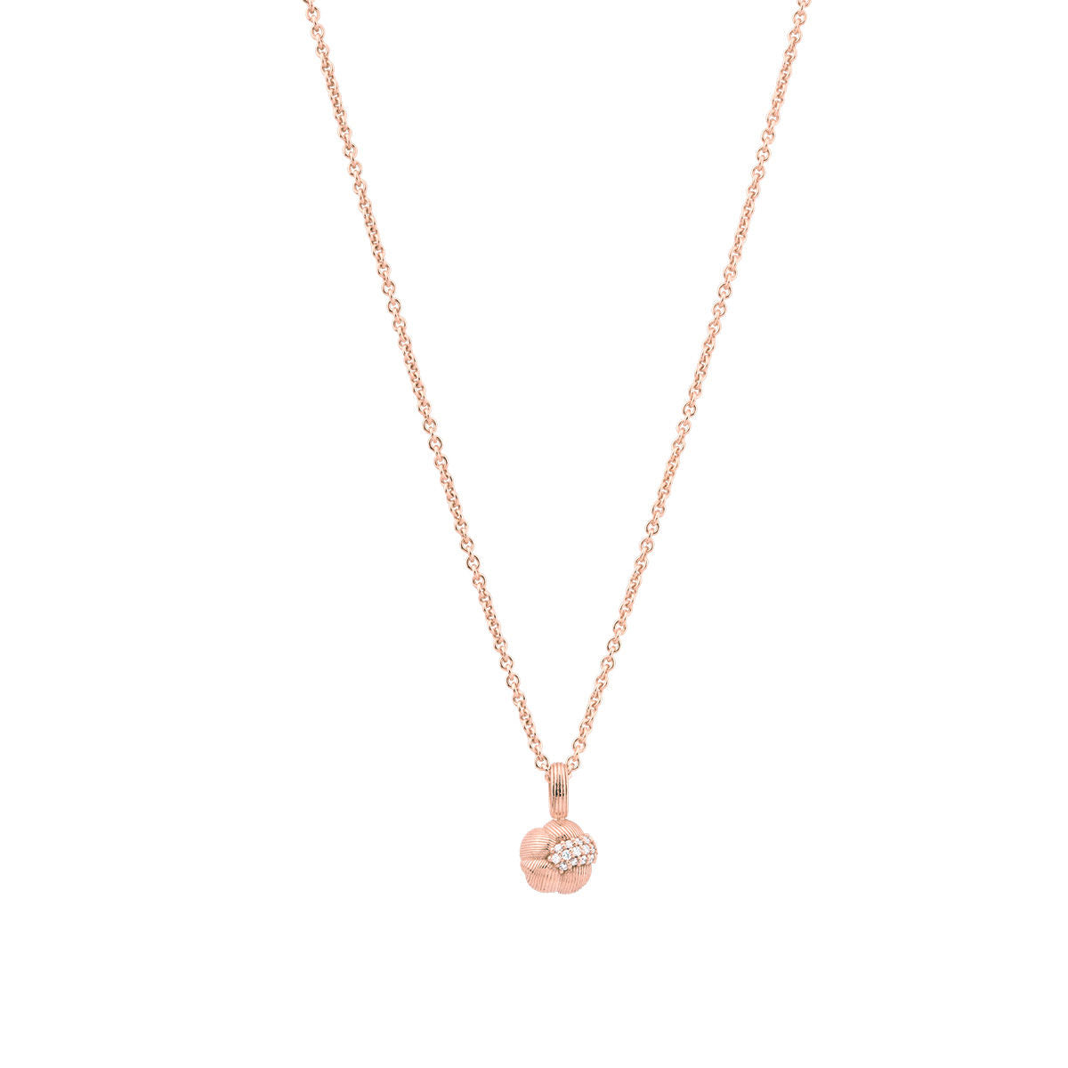 Savá 18K Rosegold Pendant w. 16 Diamonds
