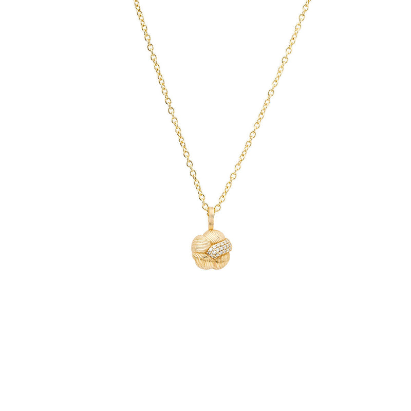 Savá 18K Gold Pendant w. 27 Diamonds