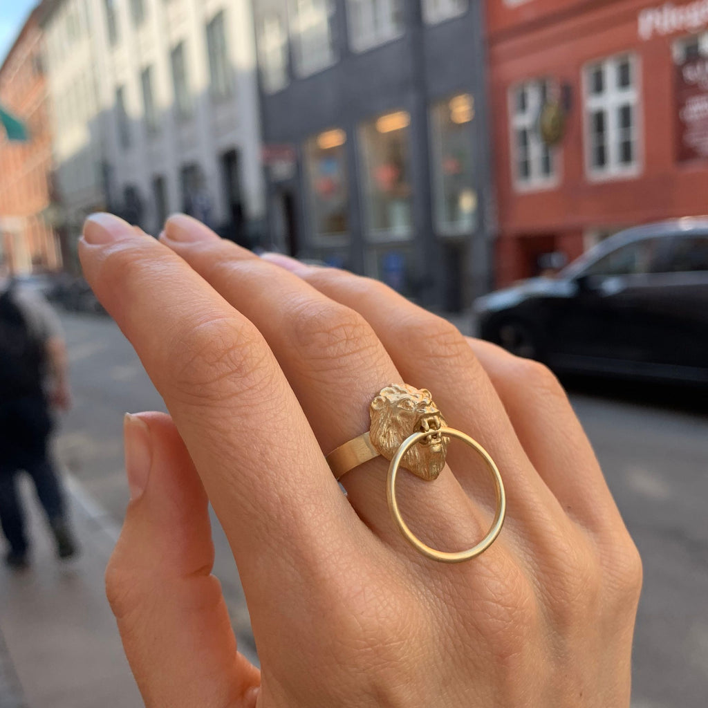 Lion Ring Gold Plated