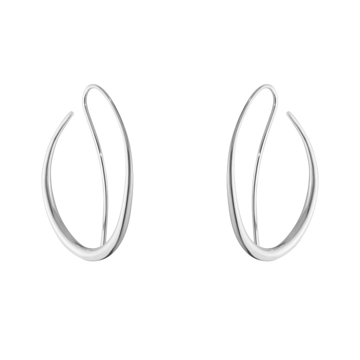 Offspring Double Silver Hoops