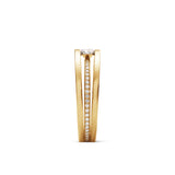 Halo Solitaire 18K Guld Ring m. Diamanter 0.20 ct