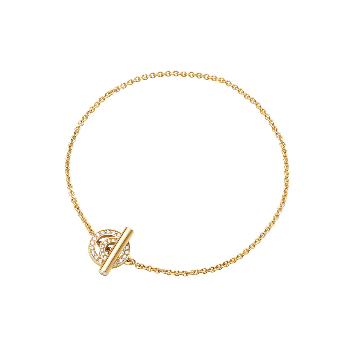 Halo 18K Guld Armbånd m. Diamanter 0.18 ct