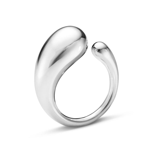 Georg Jensen Large Mercy Silver Ring | The Jewellery Room