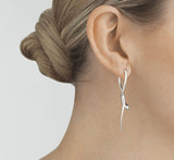 Mercy 48,5 mm. Silver Earrings