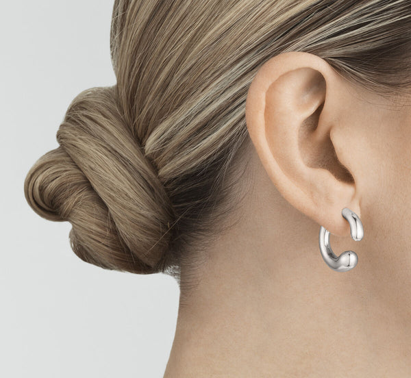 Mercy Earhoop Silver Earrings
