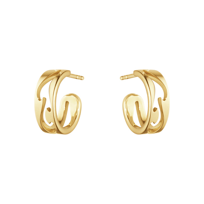 Fusion 18K Gold Hoops