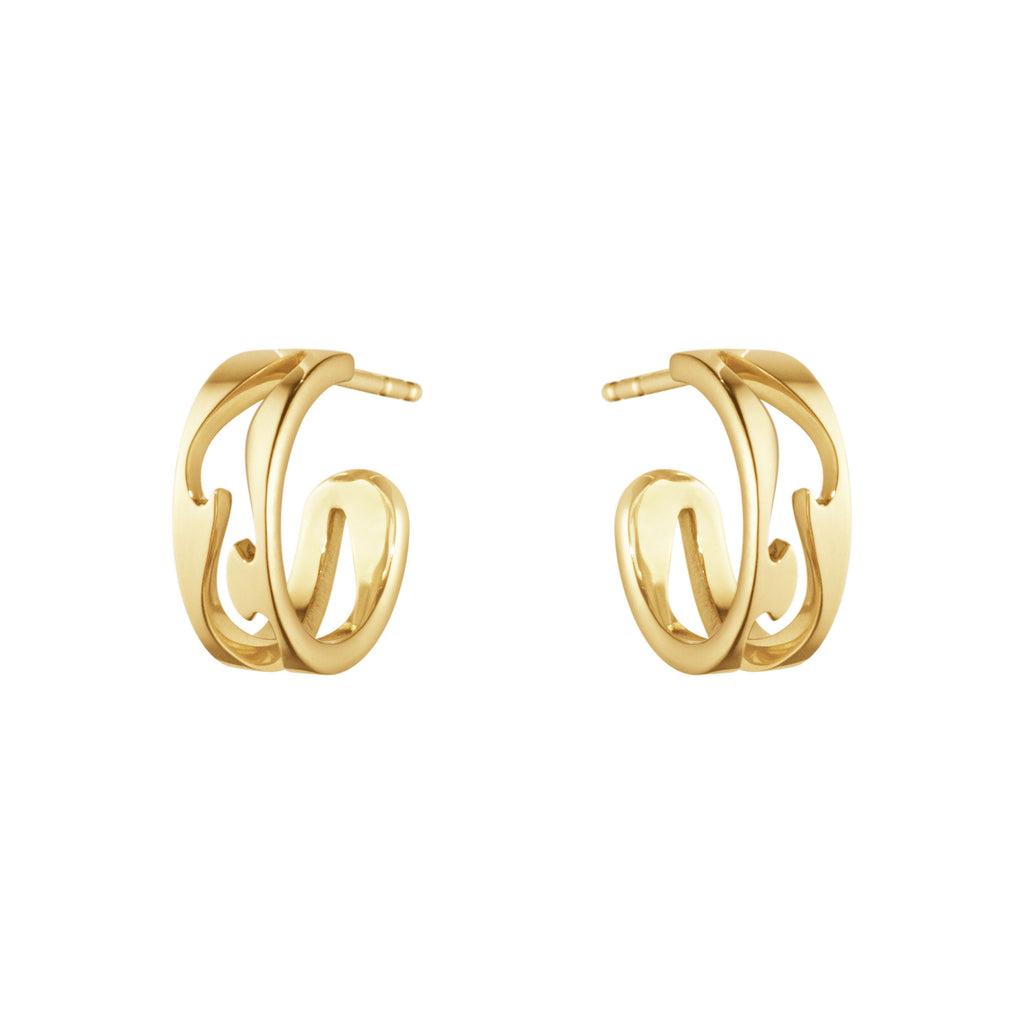 Fusion 18K Gold Hoops