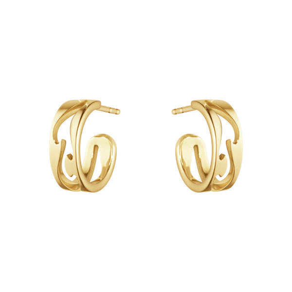 Fusion 18K Gold Hoops