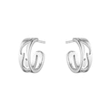 Fusion Open 18K Whitegold Earrings
