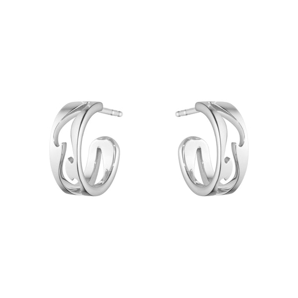 Fusion offener Ohrringe aus 18K Weißgold