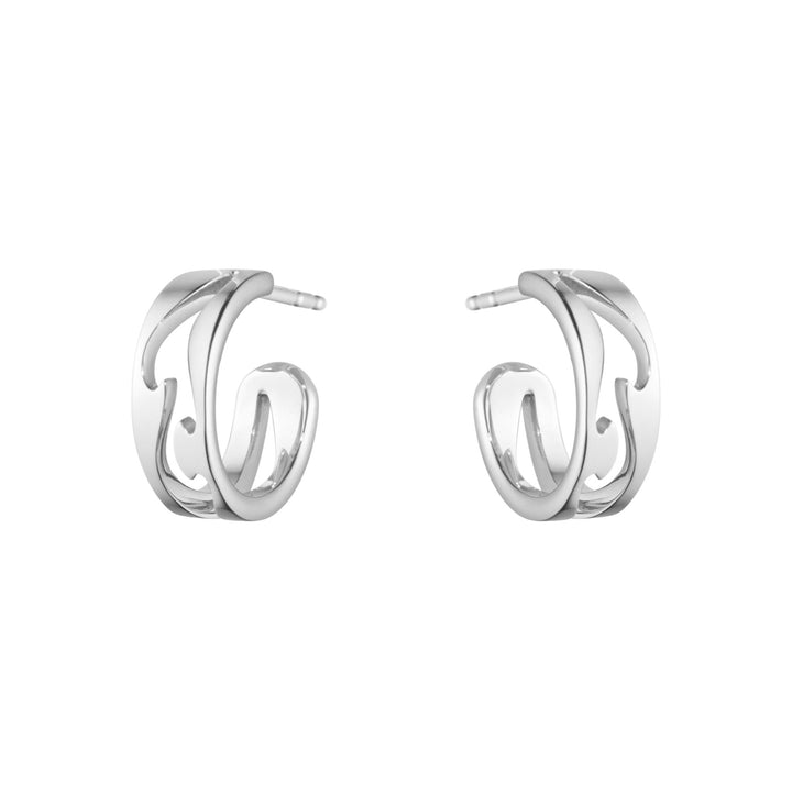 Fusion Open 18K White Gold Earrings