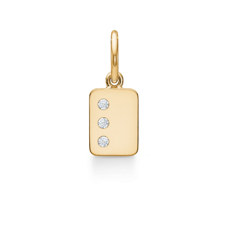 My Secret L 18K Whitegold Pendant w. Diamonds