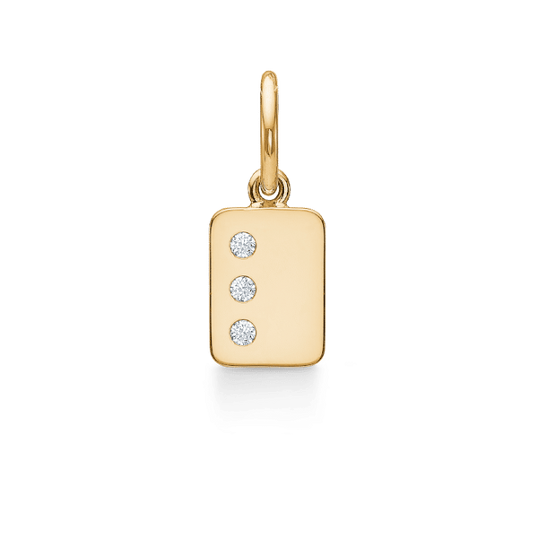 My Secret L 18K Gold Pendant w. Diamonds