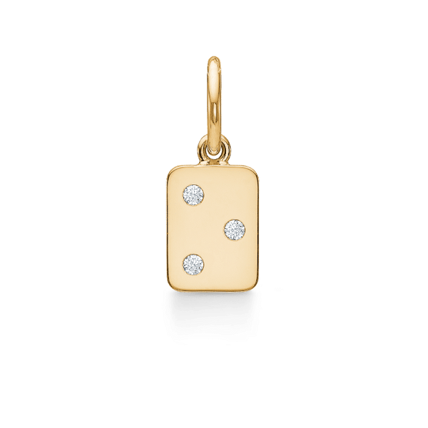 My Secret O 18K Gold Pendant w. Diamonds