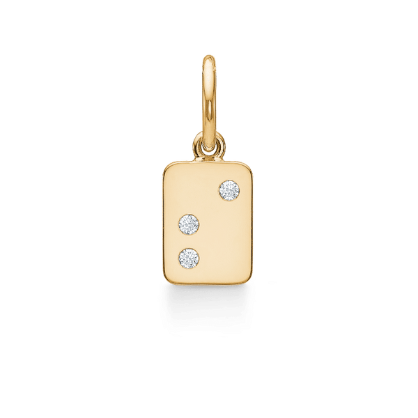 My Secret S 18K Gold Pendant w. Diamonds