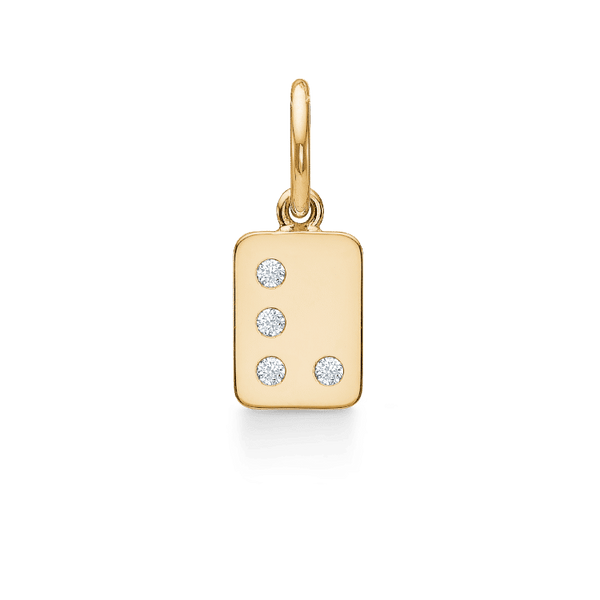 My Secret V 18K Gold Pendant w. Diamonds