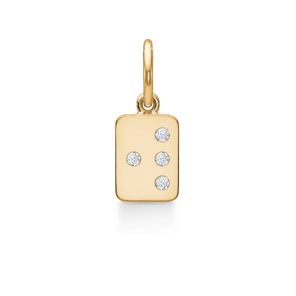 My Secret W 18K Gold Pendant w. Diamonds