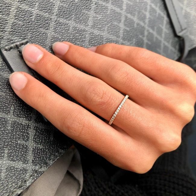 Rock Classic Ring aus 18K Weißgold I Diamanten