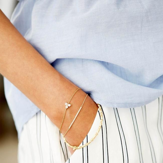 Fryd 18K Hvidguld Armbånd m. Diamanter